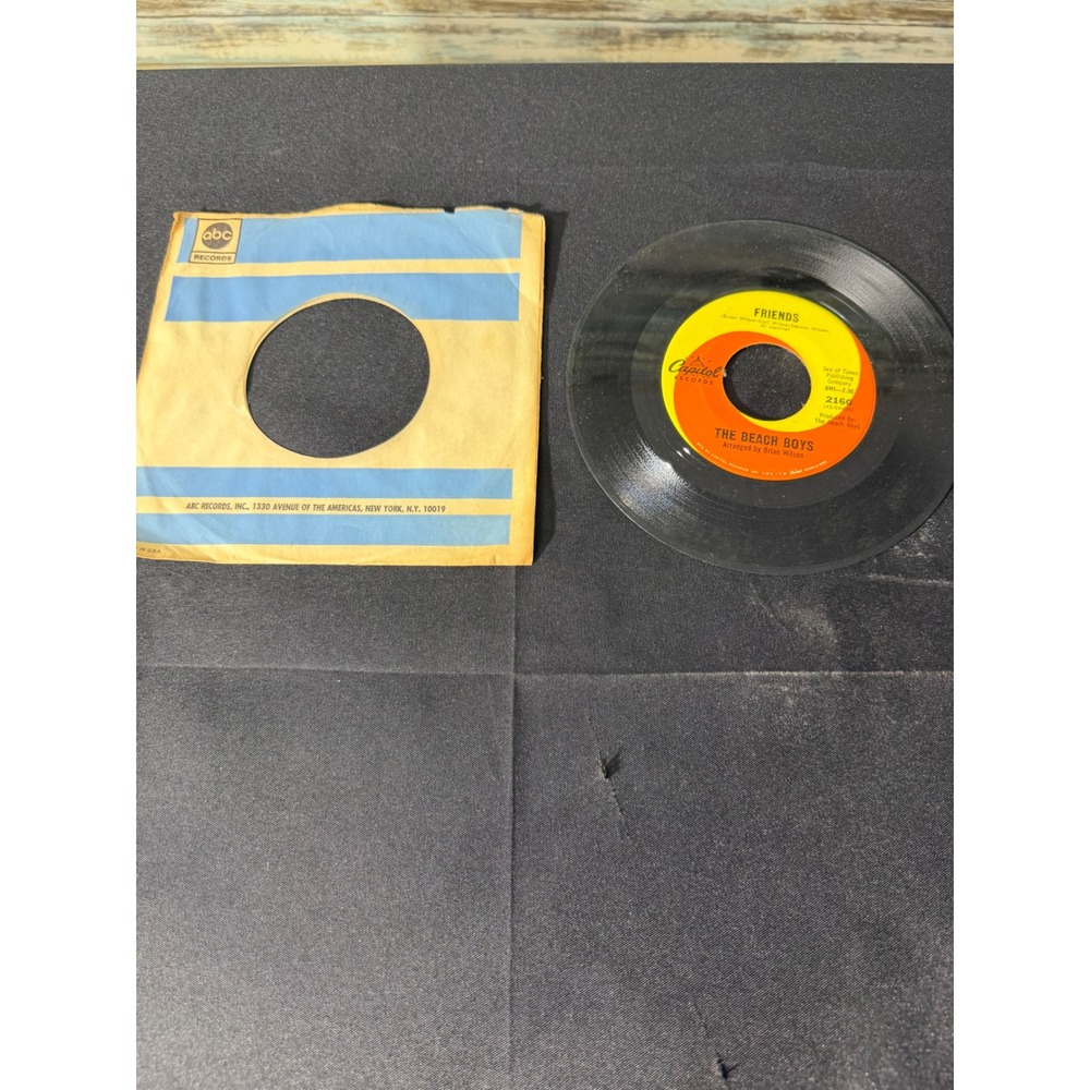 The Beach Boys Friends Little Bird 7" 45 RPM Vinyl Record 2160 Capitol Good 1968